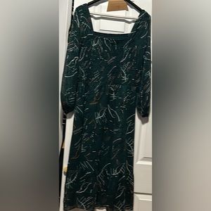 A large green dress